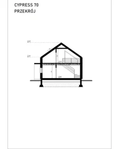 Arago House Cypress 70 - Przekrój