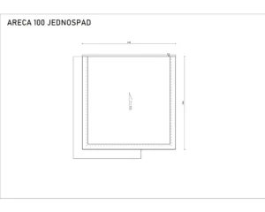 Arago House - Areca 100 - Warianty - rzut dachu